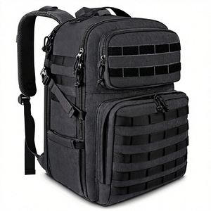 Sac à dos tactique en jean 17 pouces pour ordinateur portable, approuvé TSA, résistant à l'eau, avec poches Molle et fermetures éclair, pour hommes, travail, voyage, camping - Product Image 1
