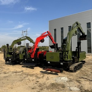 Camion benne basculante de chantier 3 tonnes, mini-dumper, chargeur frontal, moteur diesel, auto-chargeur - Product Image 1