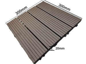 Piastrelle Moderne per Esterni a Incastro, Pavimentazione in Legno per Giardino, Balcone e Parco, Bellissime Piastrelle Composite Ecologiche Fai-da-Te - Product Image 4
