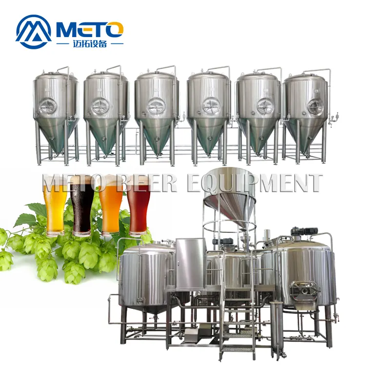 Turnkey 1000l 2000l 10hl 20hl Beer Brewing Equipment Brewery plant For Sale