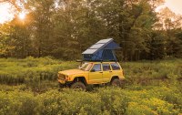 Tente de toit de voiture pliable automatique tout-terrain quatre saisons en polyester, imperméable et très vendue