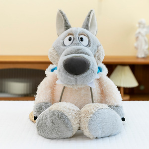 Peluche Volpe Arancione, Simpatico Lupo in Pelle di Pecora, Morbido Compagno di Sonno, Regalo di Compleanno per Ragazze - Product Image 6