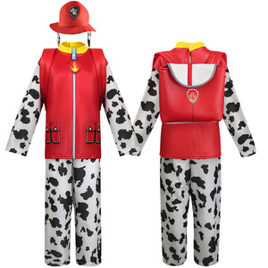 Costume de cosplay Paw Patrol pour enfants, costume de performance pour fête, kit uniforme de jeu de rôle Chase, unisexe, polyester, printemps 2023 - Product Image 2