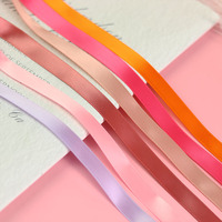 Rouleau de ruban de satin personnalisé simple double face 3-100mm de large polyester 1/2 13mm Vente en gros