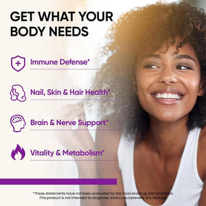 Label Pribadi 11-in-1 Vitamin B Kompleks Cair dengan B12 Metilkobalamin B9 Asam Folat Kolin, Inositol Metabolisme Energi Otak - Product Image 5