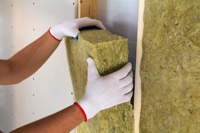 Rouleau de laine de roche isolante, ignifuge, couverture isolante thermique, rouleau de laine minérale pour l'isolation thermique des toits, des murs et des applications industrielles