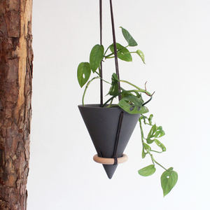 <span class=keywords><strong>Pot</strong></span> de jardinière <span class=keywords><strong>suspendu</strong></span> en céramique moderne avec corde pour décoration de jardin de maison, vente en gros - Product Image 3