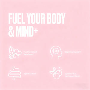 OEM Digestive Superfood Mushroom Blend Greens Powder Cognitive Support Boost Immunity Promote Digestion Greens Powder - Product Image 4