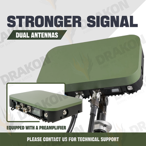 Amplificateur de signal de drone DRAKON 10W <span class=keywords><strong>RF</strong></span> pour la protection de la sécurité, amplificateur de signal 2.4G 5.2G 5.8G FPV, couverture de 22 à 25 km, gain de 24 dBi - Product Image 4