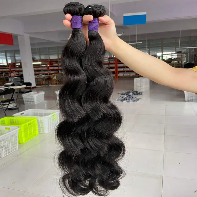 Pacchetto di capelli vergini a onda birmana e cambodiana riccio singolo donatore capelli crudi vietnamiti non trasformati a doppio tiraggio indiano capelli grezzi