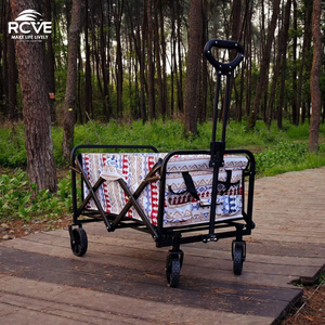 अनुकूलन योग्य 10 इंच के टैंक आउटडोर फोल्डेबल ट्रॉली बड़े शिविर वाहन पिकनिक वैगन कैंपिंग कार्ट कार्ट में लोगो भंडारण बैग शामिल हैं - Product Image 1