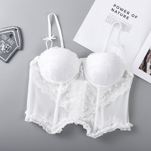 Top de Encaje Sexy Pure Desire para Mujer, Diseño con Nudo, Relleno Incorporado, Nuevo Modelo 2024, Estilo Informal para el Trabajo... - Product Image 3