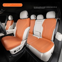 Coussin de siège de voiture, housse de siège intégrale OLIVER, compatible avec Li Auto Denza Tesla, tapis de sol intérieur en cuir Nappa, style minimaliste