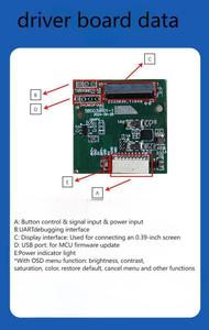 Écran AMOLED de 0,39 pouce, résolution 1024x768, luminosité 400 cd/m², module LCM à montage sur circuit imprimé - Product Image 6