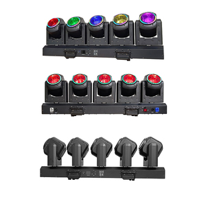 Super Beam 5X80W RGBW Zoom Strobe Wash 5 Head Led Beam Luz con cabezal móvil con Hola - Product Image 6