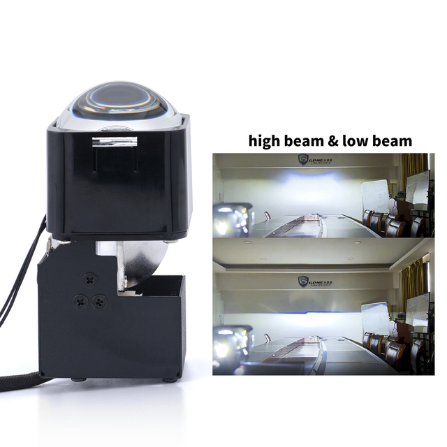 Mini Size  Motorcycle  Headlight  6000K Dual Light Matrix Module Car Led Projector Lens 1.5 Inch