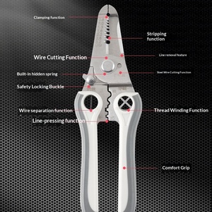 Multifunctional wire stripping pliers for electricians stainless steel 21-in-one wire stripping pliers wire stripping - Product Image 2