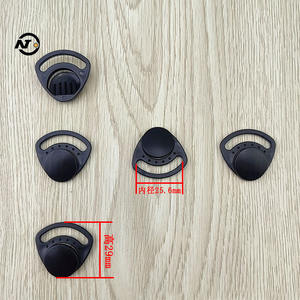 Casco tre sezione accessori 20mm <span class=keywords><strong>Barto</strong></span> Shell a forma di ventaglio cinturino divisore D anello Tri Glide pulsante per animali domestici fibbia - Product Image 5