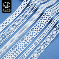 Bas quantité minimale de commande Design De Mode Lait Soie Broderie Polyester Dentelle Coupe pour Décoratif Textile À La Maison Vêtements