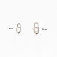 PE005-006 Fermoirs de collier en or faits à la main, fermoirs à homard en argent, anneaux de jonction pour bijoux, rallonge de bracelet, accessoires de bijouterie