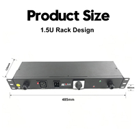 PDU de rack métallique horizontal 19 pouces 1,5U à 2 voies avec prises IEC C19 C20, auto-câblage et interrupteur de bypass UPS Hotswap