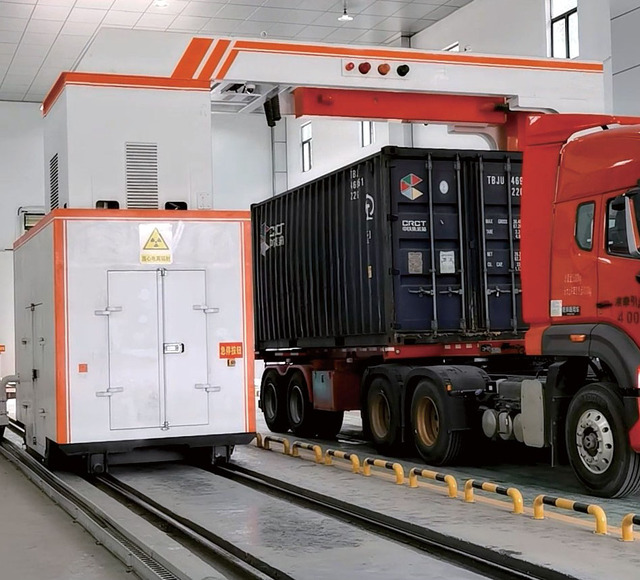Horizontal Vertical X-ray Detecting Rail Type Mobile Vehicle Truck Container Security Scanner for Custom Inspection