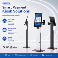 Kiosco de Pago de Autoservicio con Pantalla Táctil de 21.5 Pulgadas, Lector de Códigos QR e Impresora para Pagos y Pedidos en Centros Comerciales