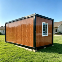 Maison conteneur préfabriquée de 20 pieds, bureau préfabriqué détachable, ignifuge, personnalisable, maisons amovibles, abri de jardin