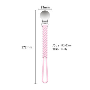 Chaîne de sucette pour bébé, clip de dentition en silicone, sans BPA, anti-perte, pour 0 à 12 mois - Product Image 2