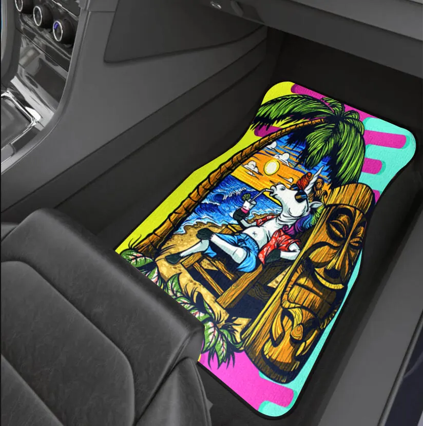 Juego de accesorios de piso de coche personalizados para vehículos, cubierta de rueda, alfombrilla de piso, juego completo de alfombrillas de goma para piso de coche