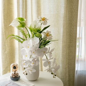 CallaFloral Ramo de Orquídeas Phalaenopsis Artificiales Blancas de Plástico PU y Goma Suave para Decoración de Bodas y Hogar CF02051 - Product Image 1