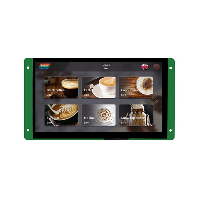 DWIN 7 Inch 800x480 TFT LCD Display Module HMI Capacitive Touch Panel LCD Screen UART Serial Port RS232/TTL for Esp/STM