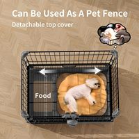 Produit pour animaux de compagnie pliable Portable voyage métal grand extérieur chien parc chenil caisse animaux Cages maisons pour chiens