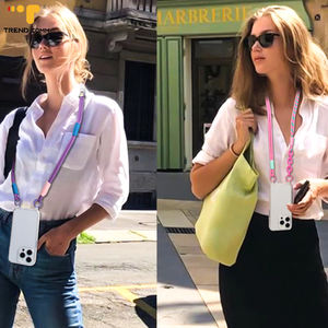 Cordon long en polyester de haute qualité, pratique, détachable, <span class=keywords><strong>collier</strong></span> transversal pour étuis de téléphone portable avec sangle 17 Pro Max - Product Image 6