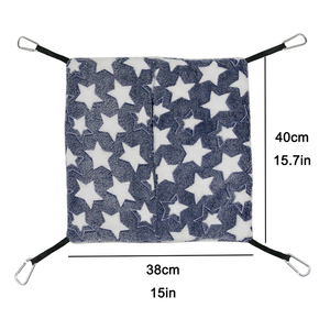 Sac <span class=keywords><strong>de</strong></span> sieste à motifs étoiles pour animaux domestiques, sac à balançoire, Cage, hamac pour ver Rat planeur et autres petits animaux - Product Image 5
