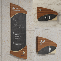 Plaques de porte de bureau personnalisées CNC Ezd, numéros de porte, plaques nominatives, numéros de maison, signalétique de toilettes