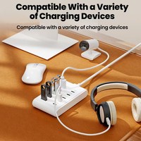 Hub USB-C OTG 10 ports (5 USB, 5 PD) avec extension de charge et station d'accueil pour ordinateur portable