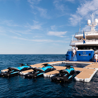 Plate-forme gonflable géante, station d'accueil flottante pour Jet Ski