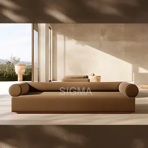 Vendita calda personalizzabile Designer moderno Hotel divano in pelle Set di mobili interni camera da letto di lusso divano segmentato