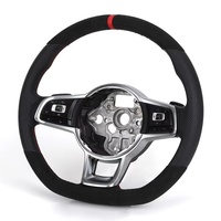 Volant en Suédine Personnalisé pour VW Polo Touareg Transporter MK6 MK7 MK4 R Line MK 6 4 5 R32 MK3