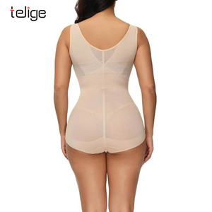 Body Moldeador de Alta Calidad para Mujer, Sin Costuras, Transpirable, con Banda Elástica Cruzada, Color Sólido, Translúcido, con Control de Abdomen - Product Image 4