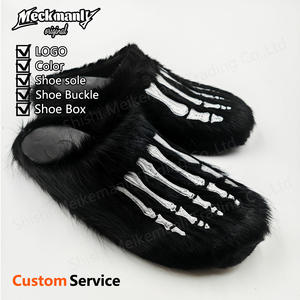 Chaussons en peluche moelleux de qualité supérieure 2026, antidérapants, chauds, design personnalisé, pour homme - Product Image 3