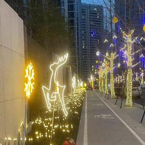 Esterno impermeabile LED di ferro cervo modello di simulazione Festival di natale illuminazione luce decorativa per paesaggio Sika cervo Sika - Product Image 3