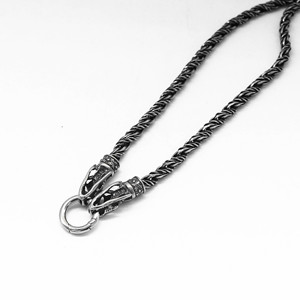 Yunnique-collar de cadena trenzada de acero inoxidable con colgante de calavera para hombres y mujeres, joyería de moda - Product Image 4