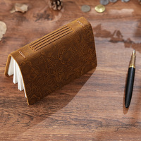 Carnet de voyage compact A7 en cuir véritable Crazy Horse rétro, 100 feuilles, idéal pour journal, carnet de croquis ou cadeau