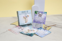 Cartes de tarot et cartes oracle personnalisées avec logo imprimé, bord doré de haute qualité, boîte magnétique et film tactile.
