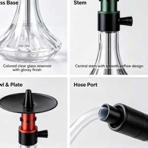 <span class=keywords><strong>Chicha</strong></span> robotisée personnalisée pour fumer, style Dubaï, avec foyer en argile russe - Product Image 4