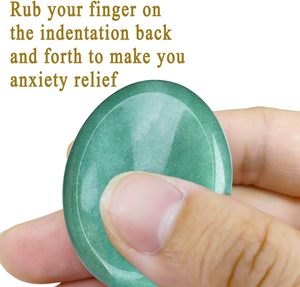Pierre de méditation ovale en aventurine verte naturelle sculptée à la main, polie, pour la méditation, cadeau, décoration intérieure, vente en gros - Product Image 4