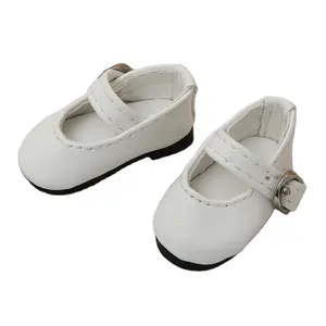 BJD รองเท้าหนัง PU 1/6แบบลำลอง,รองเท้าบูทสีน้ำเงินสีขาวสีชมพูสีแดงสีดำสำหรับ Littlefee ตุ๊กตาอุปกรณ์เสริม Luodoll