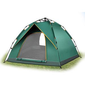 Tente de camping extérieure à une chambre avec ouverture automatique, imperméable, portable, légère, tente de plage familiale - Product Image 1
